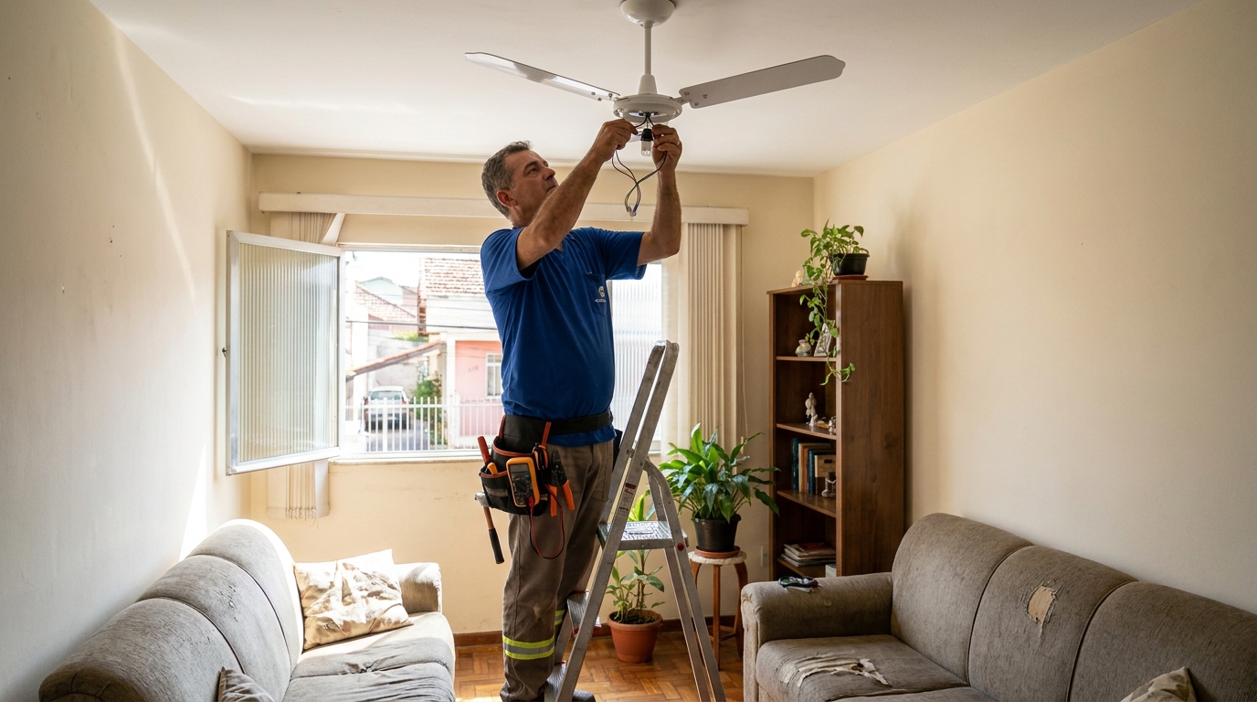 Montagem de Ventilador em Jundiaí‑SP